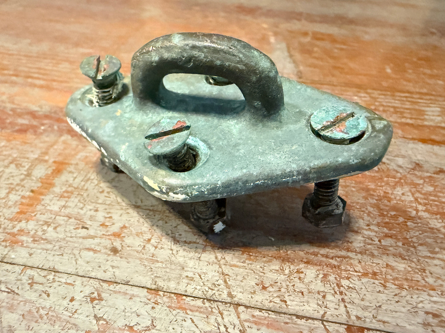 Vintage Merriman Bronze Pad Eye - 7/8" x 5/16" EYE