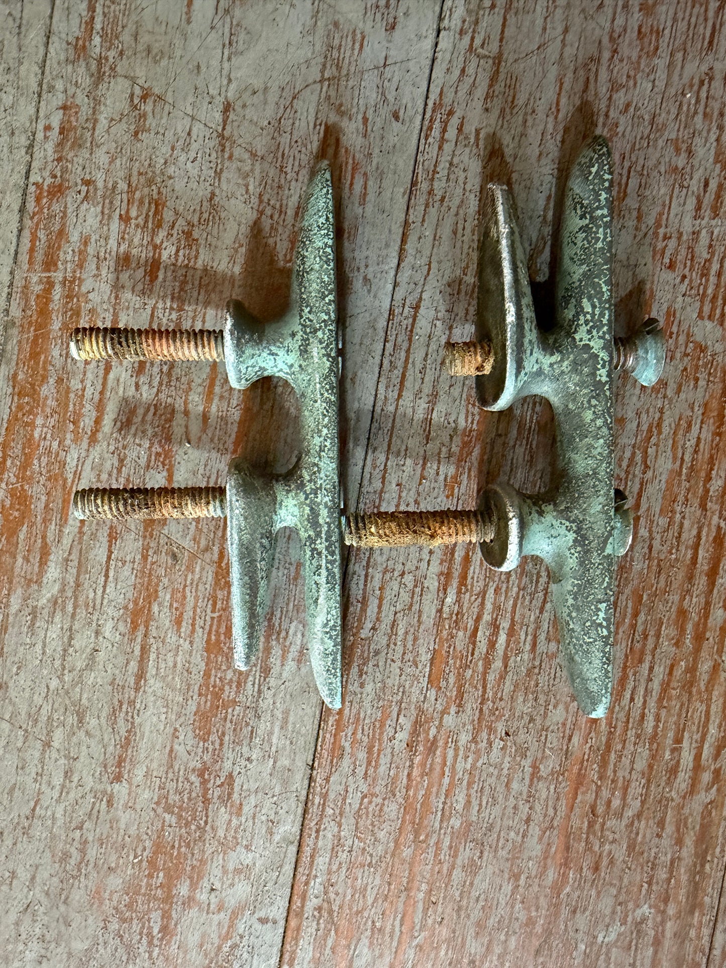 PAIR 4 3/16" Bronze Jamb Cleats