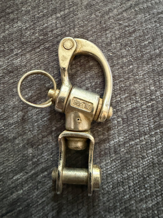 Small Nicro Marine Forked Swivel Bail Shackle - 3/8" Bail