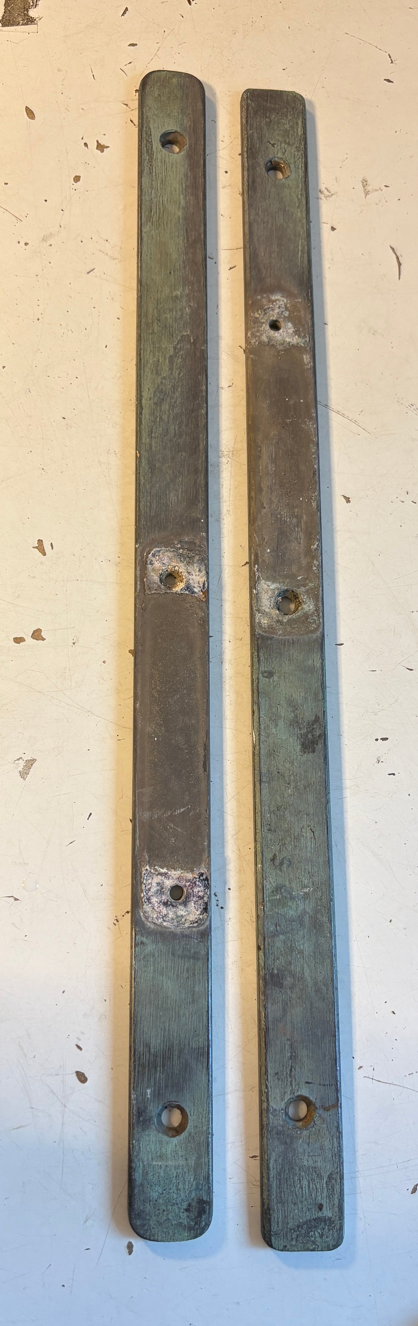 Bronze Track Pair 16" long 1" wide
