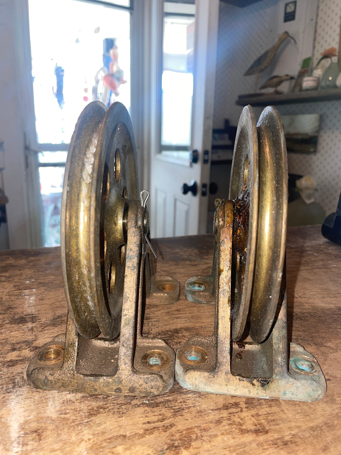 PAIR Edson Bronze 6” Pulleys Fig. B20-8 B-288