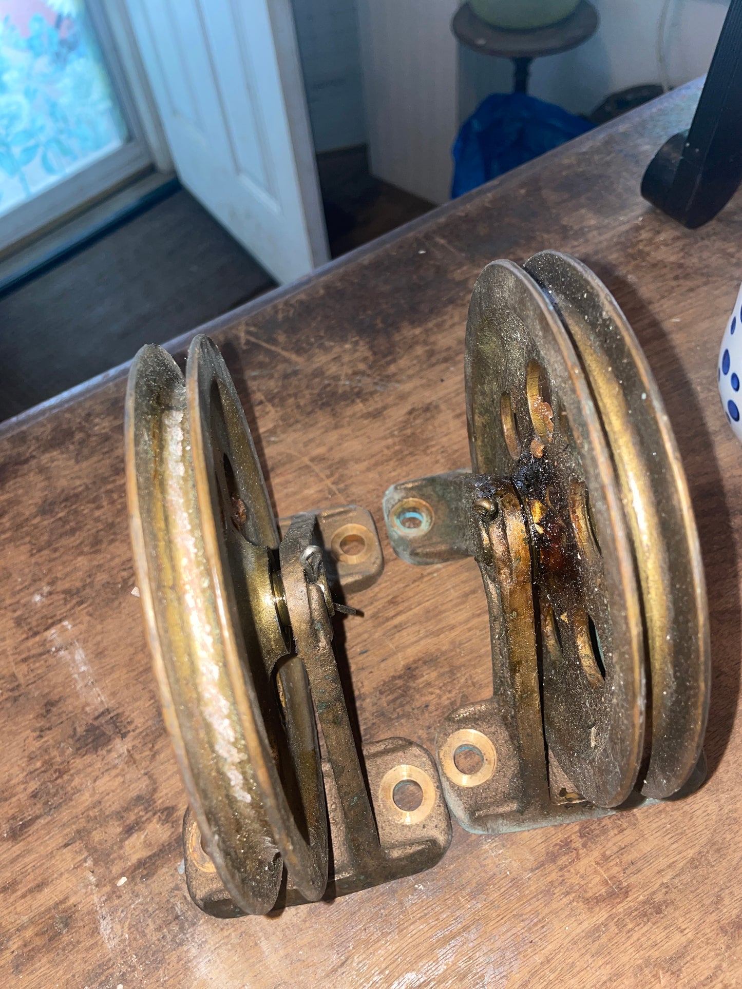 PAIR Edson Bronze 6” Pulleys Fig. B20-8 B-288