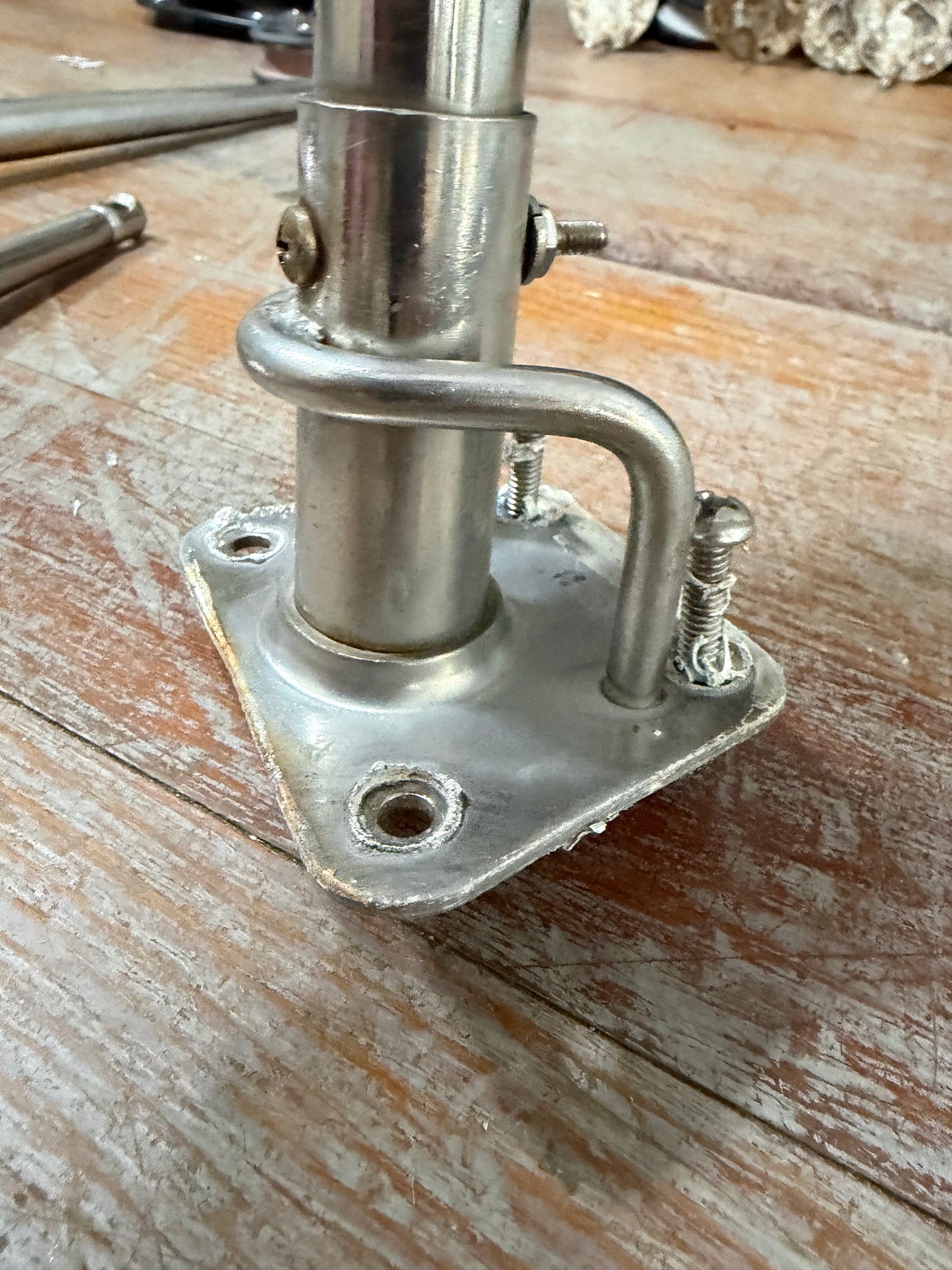 24 1/2" Tapered Double Lifeline Stanchion - Humphries 42 IOR