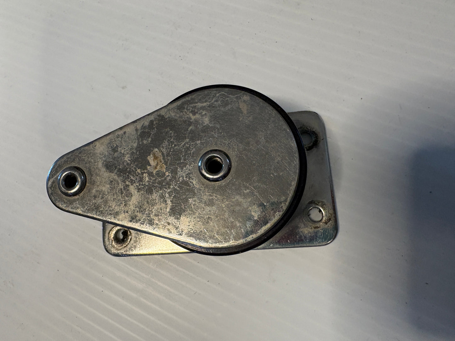 Double Cheek Block 2" Sheave 1/2" Line, Stainless Steel