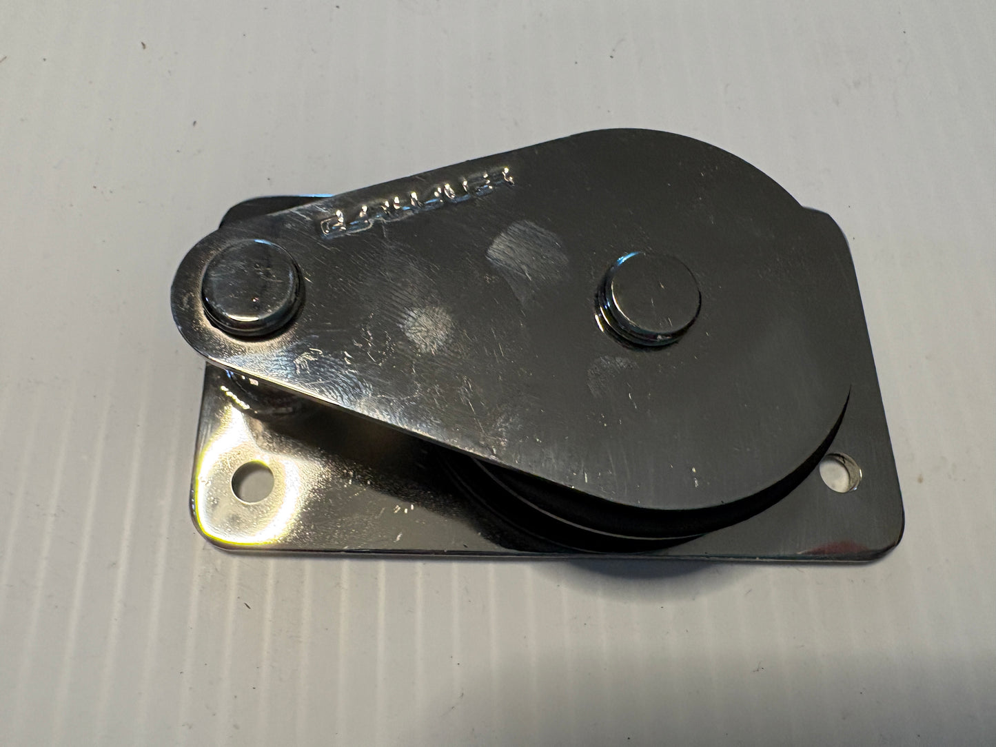 Garhauer Cheek Block 2" Sheave 1/2" Line, Stainless Steel