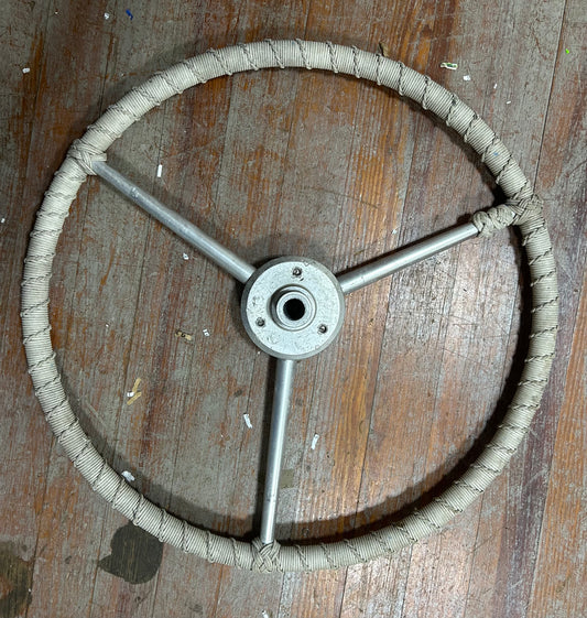 Goiot 26” Steering Wheel Rope Wrapped 3-Spoke Dufour 34