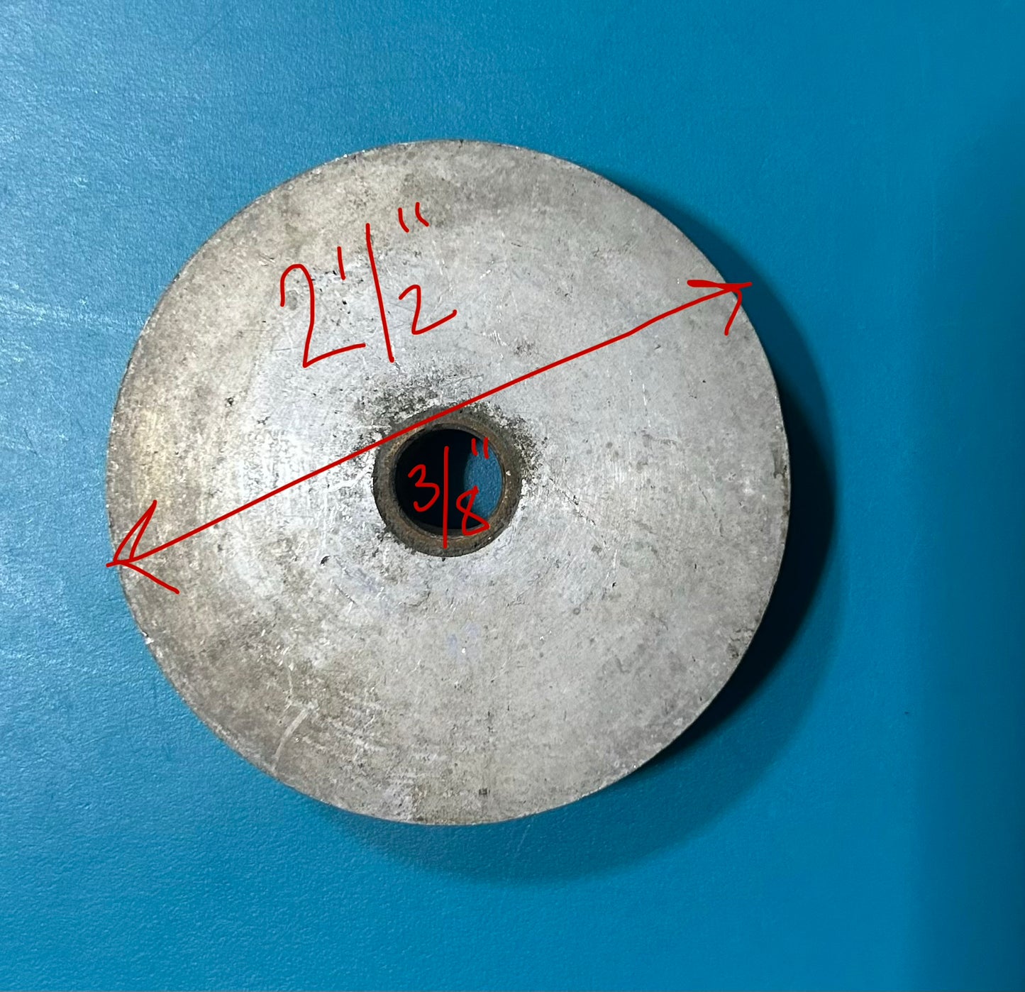 2-1/2” Aluminum Sheave Pulley Wheel 1/2” Line