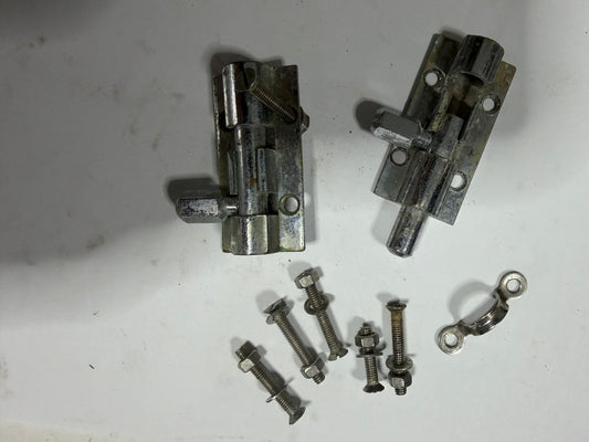 PAIR Barrel Bolts With MISC Hardware