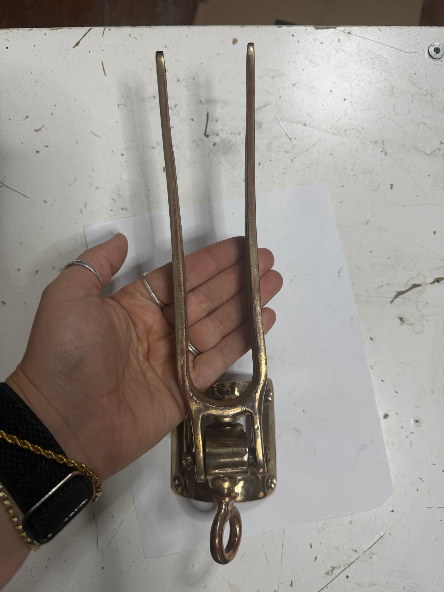 Bronze Gooseneck For Herreshoff Fish / Flatfish