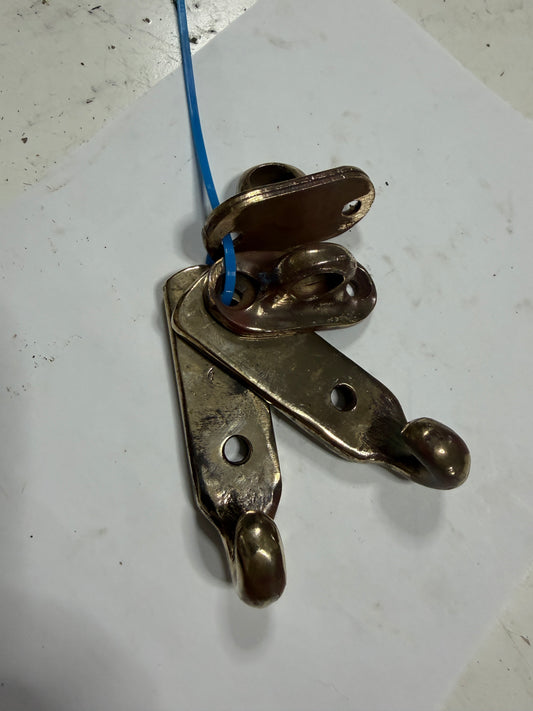 SETS OF 2 - Large Bronze Boom Crutch Hardware