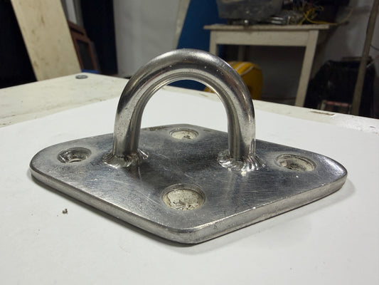 Stainless Steel Pad Eye - 1 1/4" x 1 1/8" Eye - Pointier Tips