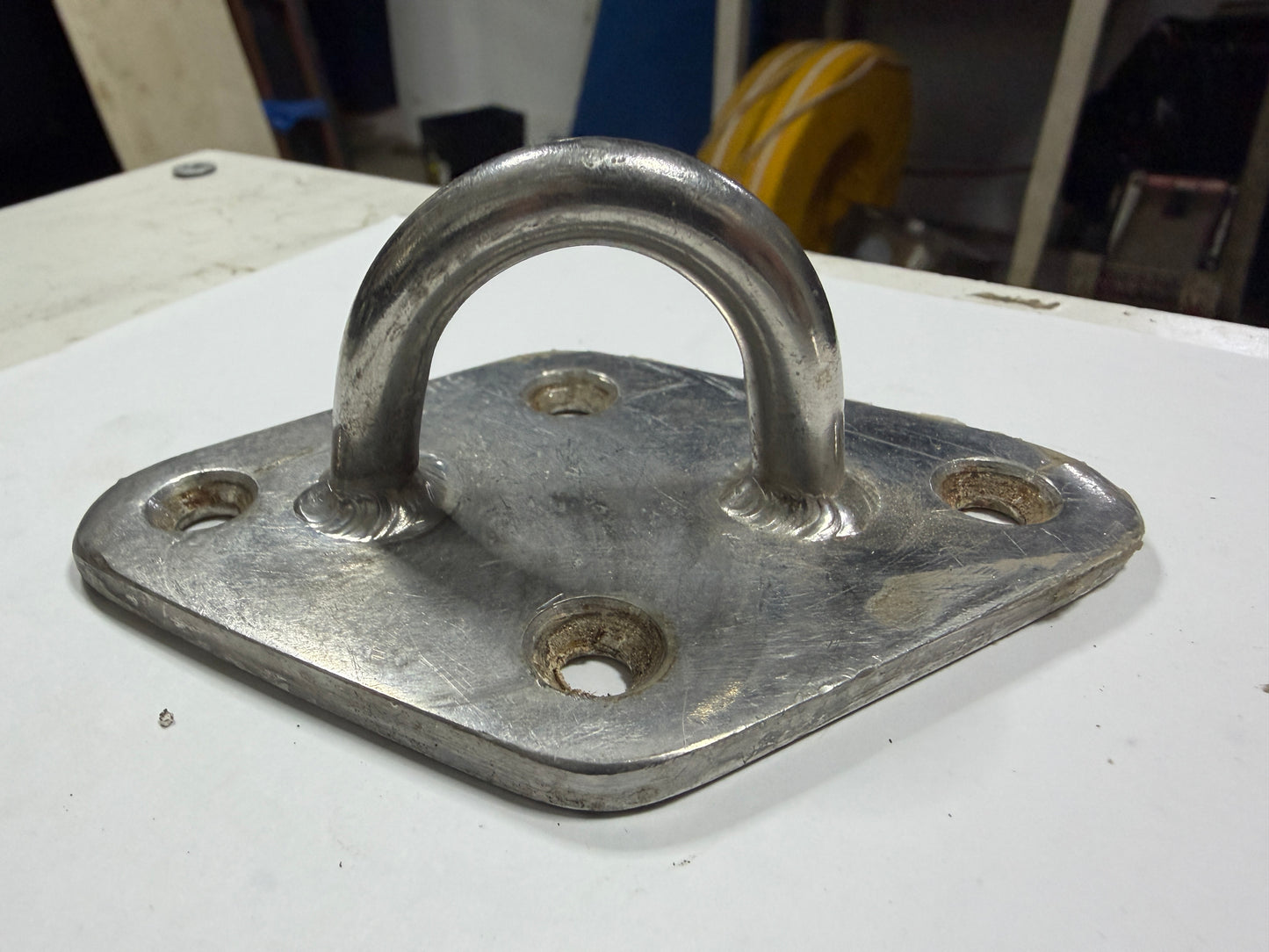 Stainless Steel Pad Eye - 1 1/4" x 1 1/8" Eye - Rounded Tips
