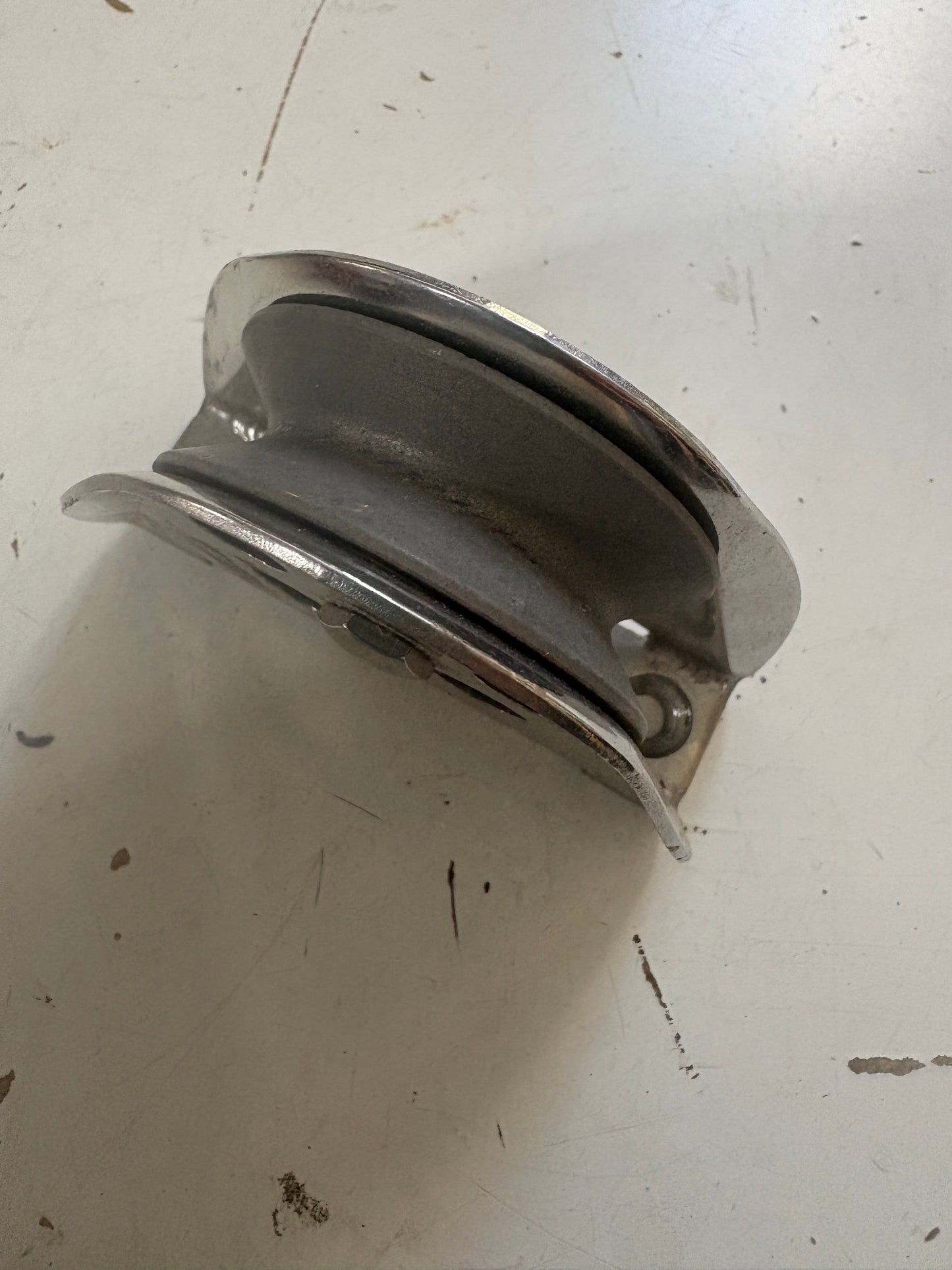 Schaefer Half-Moon Stainless Steel Fixed Fairlead 2 3/8" Sheave