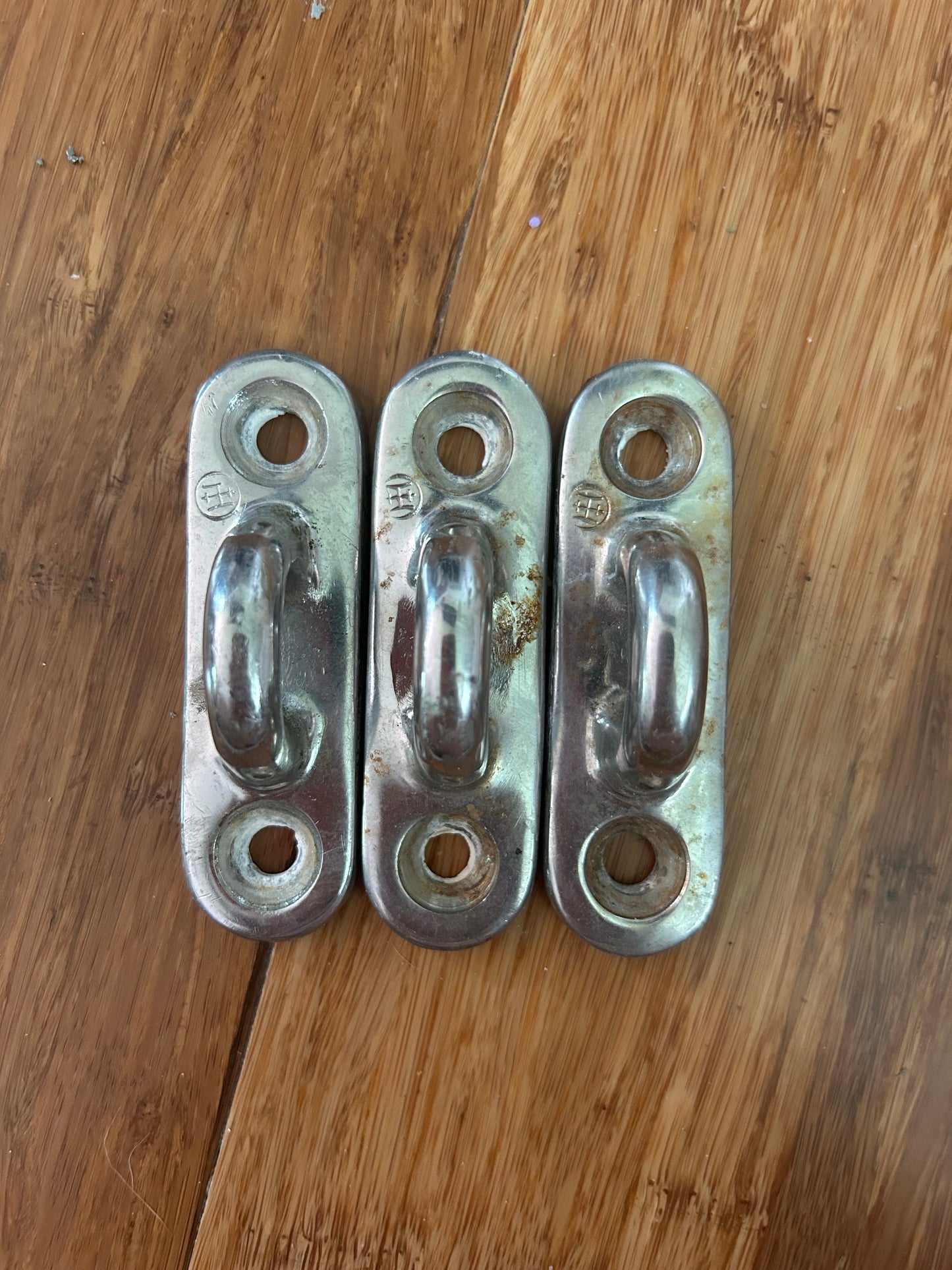 Lot of 3 Merriman Stainless Steel Pad Eyes 3”