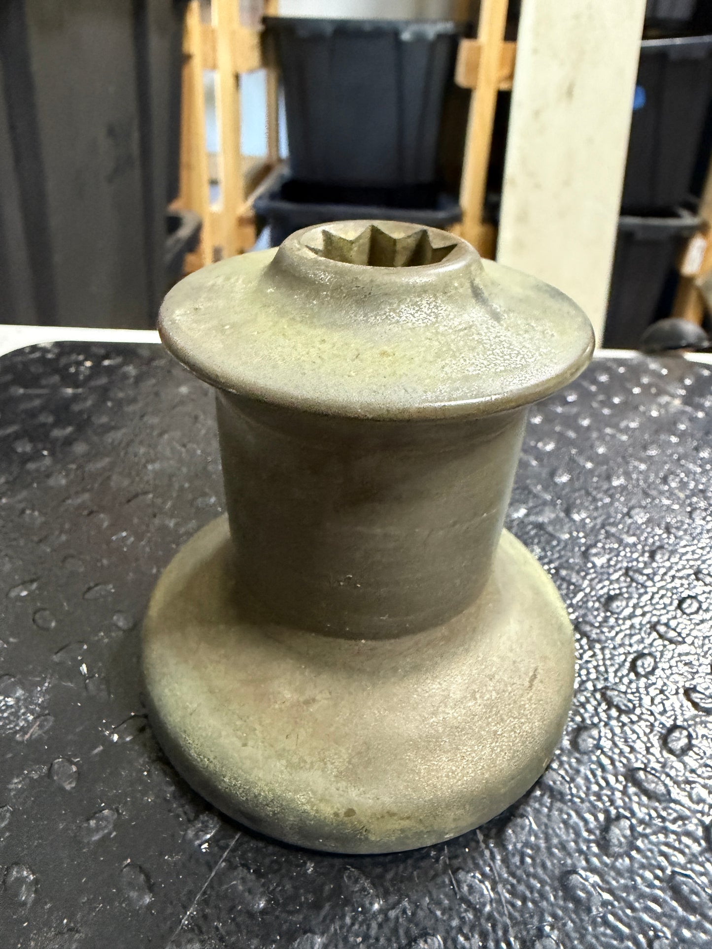 Vintage Bronze Single Speed Winch