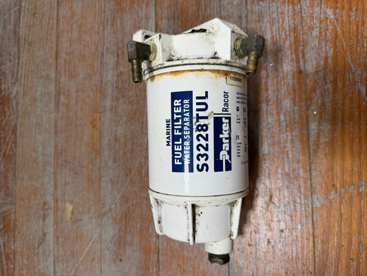 Racor 1/4 in. 60 GPH Aquabloc Marine Gasoline Spin-On Type Filter Assembly - S3228TUL