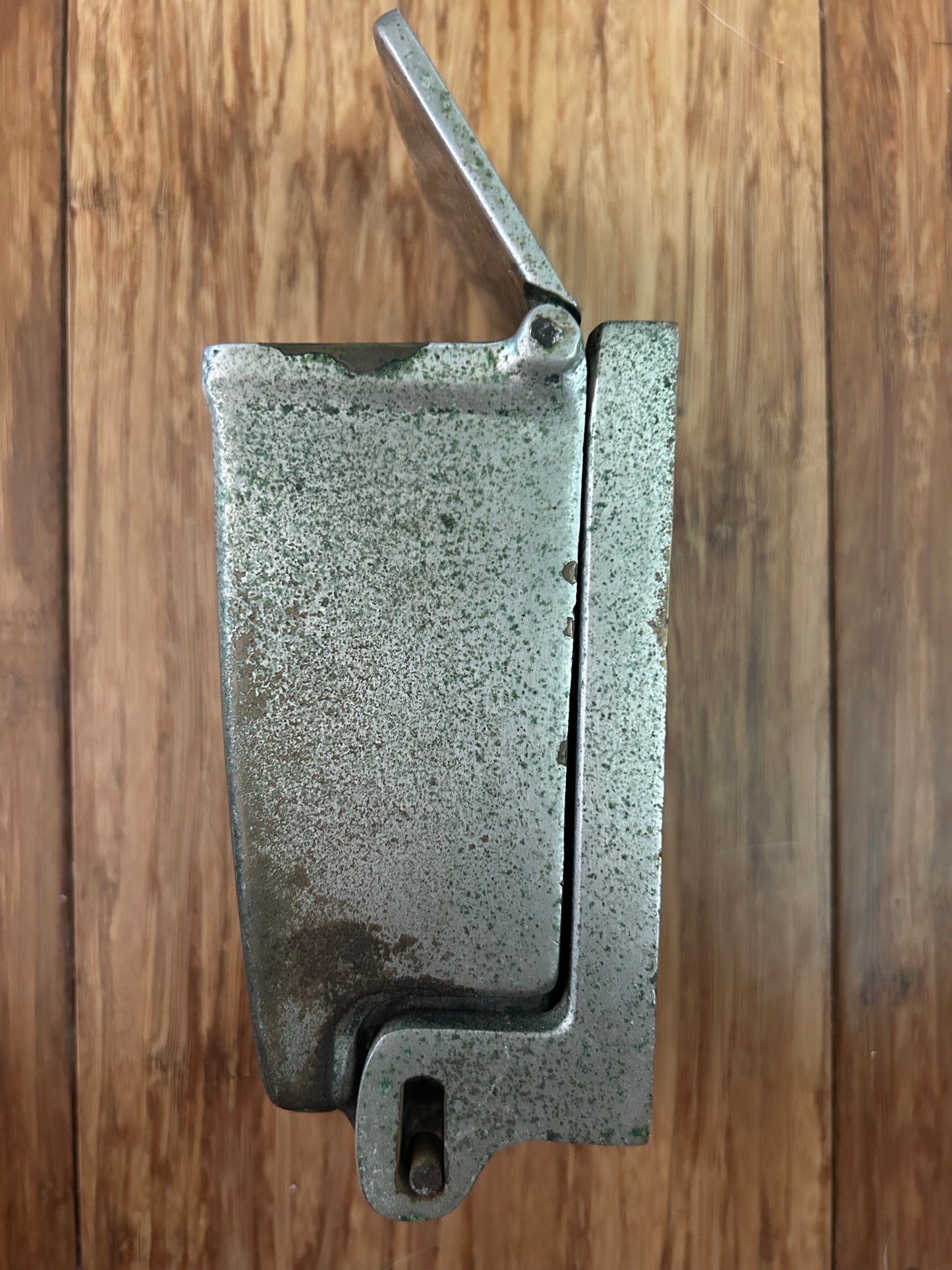Vintage SNCF French Railway Solid Bronze Wall Mount Flip Top Ashtray Railroad