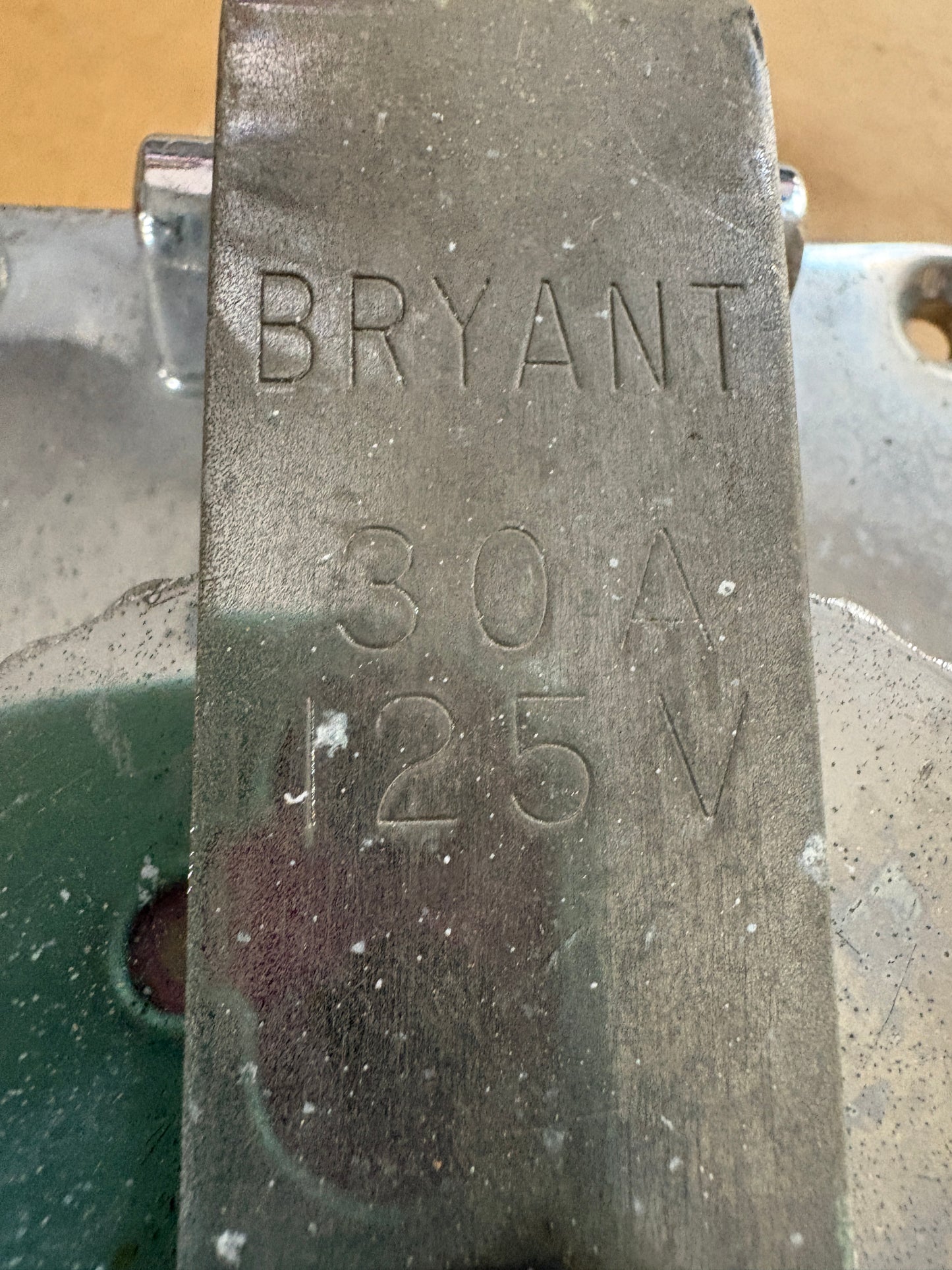 Bryant Stainless Steel 30 A Electric Hook up