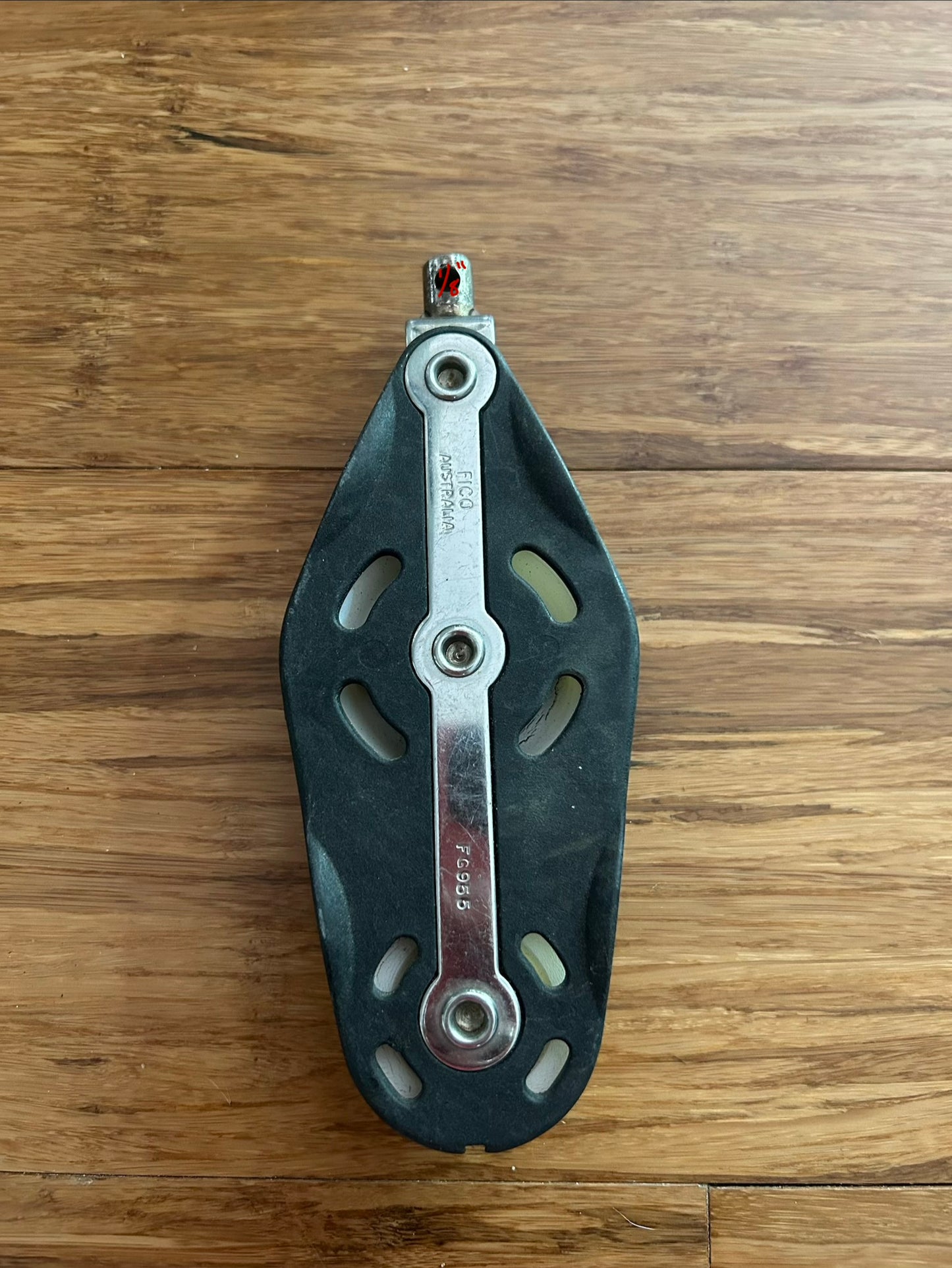 FICO FG955 Double Fiddle & Block 2-1/4” & 1-5/8” Sheaves 1/2” Line