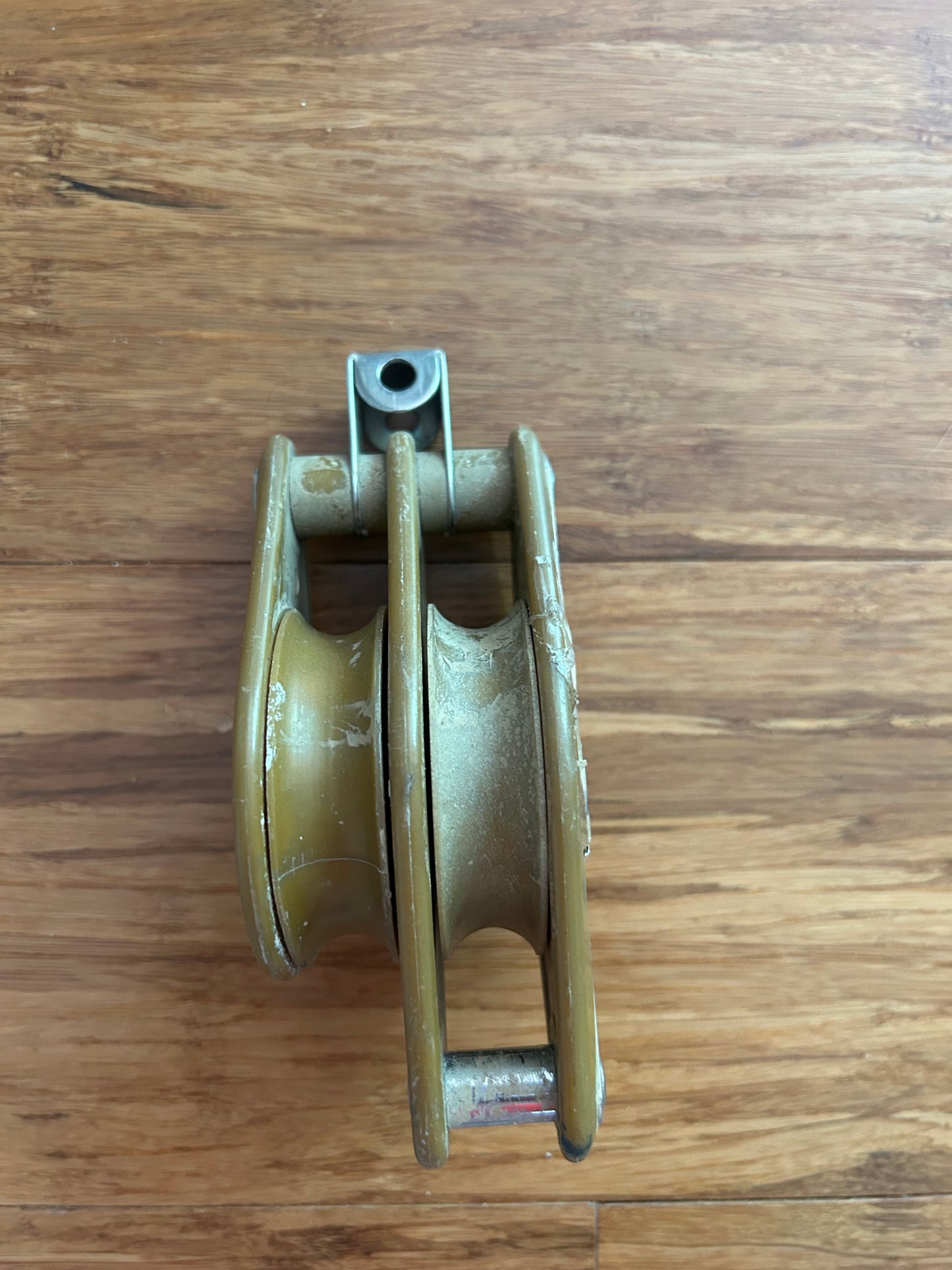 Vintage Tuphblox Double Fiddle Block 2-3/8” Sheaves