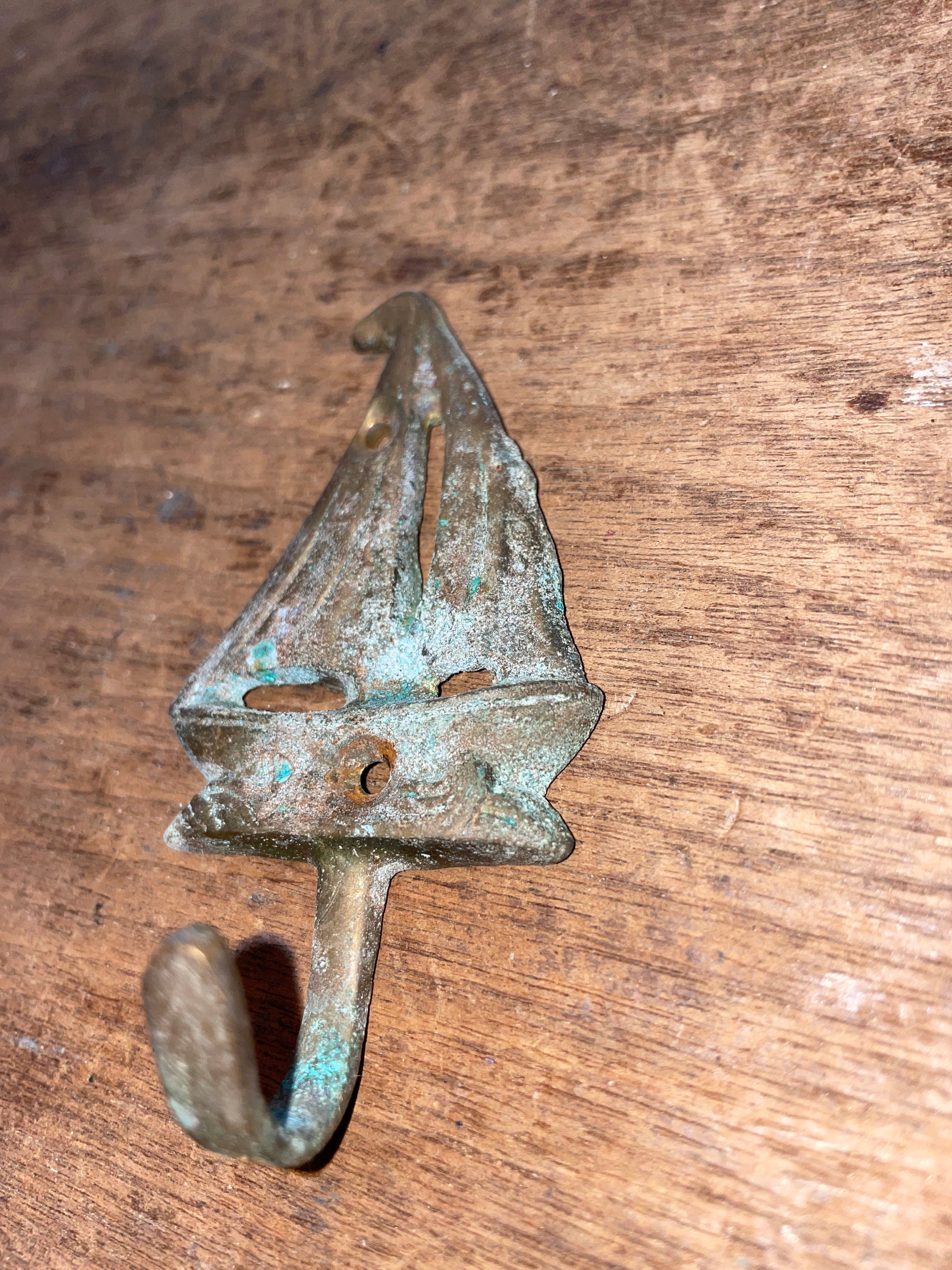 brass sailboat hook