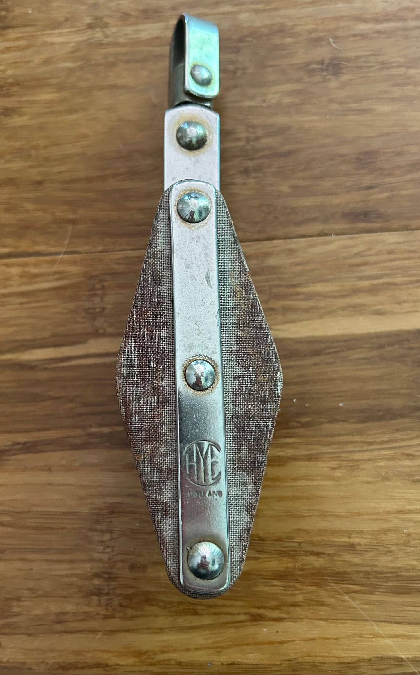 Vintage HYE Holland Double  Block 1 1/2” Sheaves