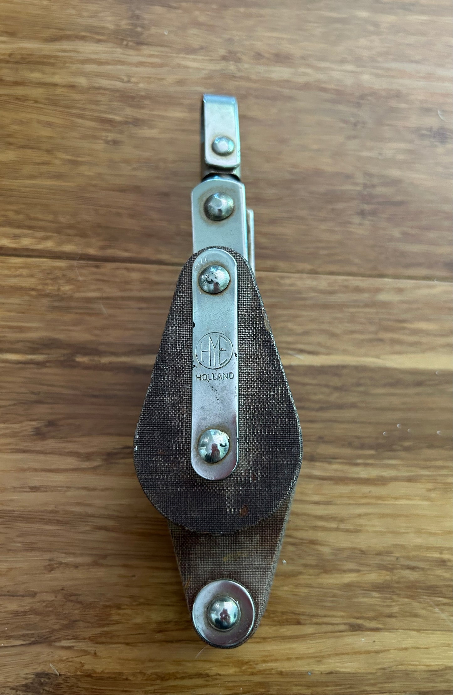 Vintage HYE Holland Double  Block 1 1/2” Sheaves