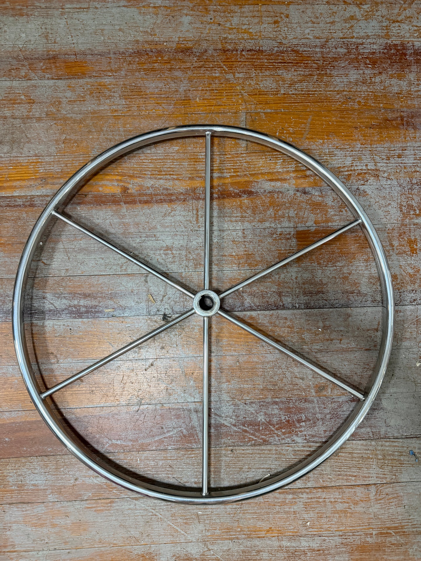 28" Stainless Steel Destroyer Wheel - 1" Straight Keyed Shaft - Catalina 30