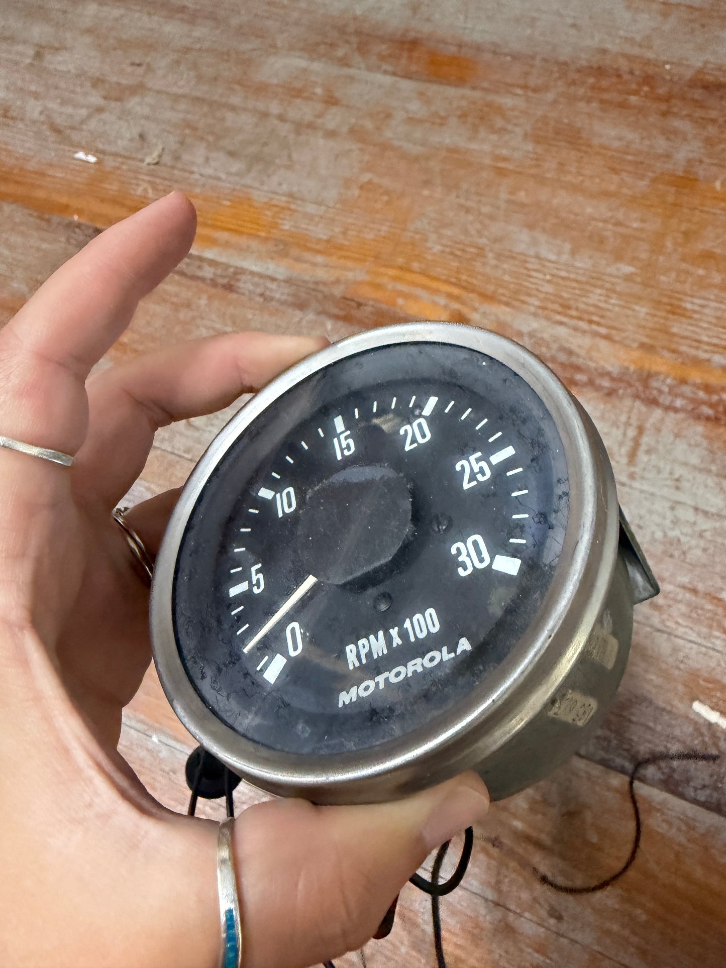 Vintage Motorola Tachometer MODEL 12AT03