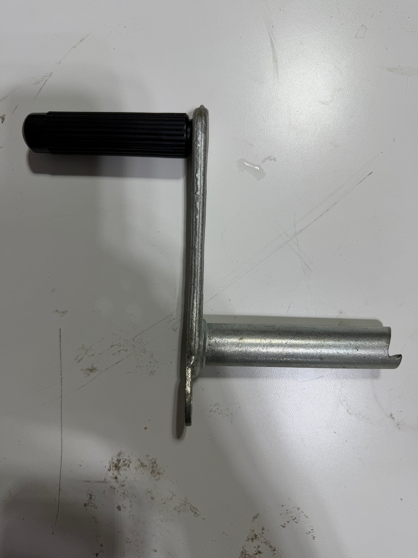Galvanized Engine Crank - 1" Shaft