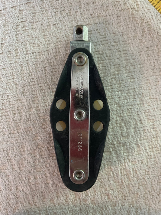 Ronstan RF1266 Double Sailboat Block 1 3/4” & 1” Sheaves 3/8” Line 5” Long
