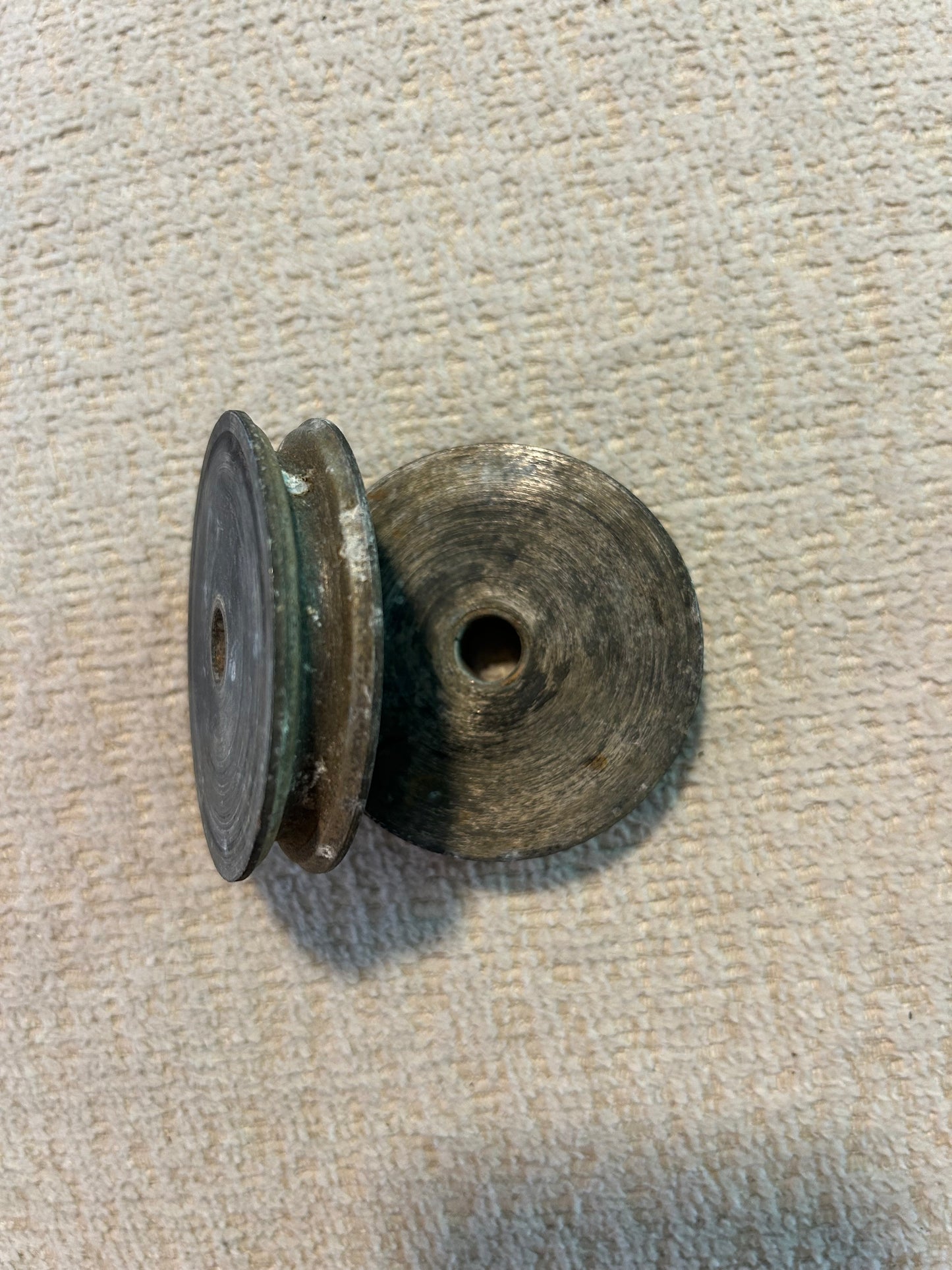 Lot of 2 SS Sheaves 2-7/16” x 3/8” Bore 1/4” Line