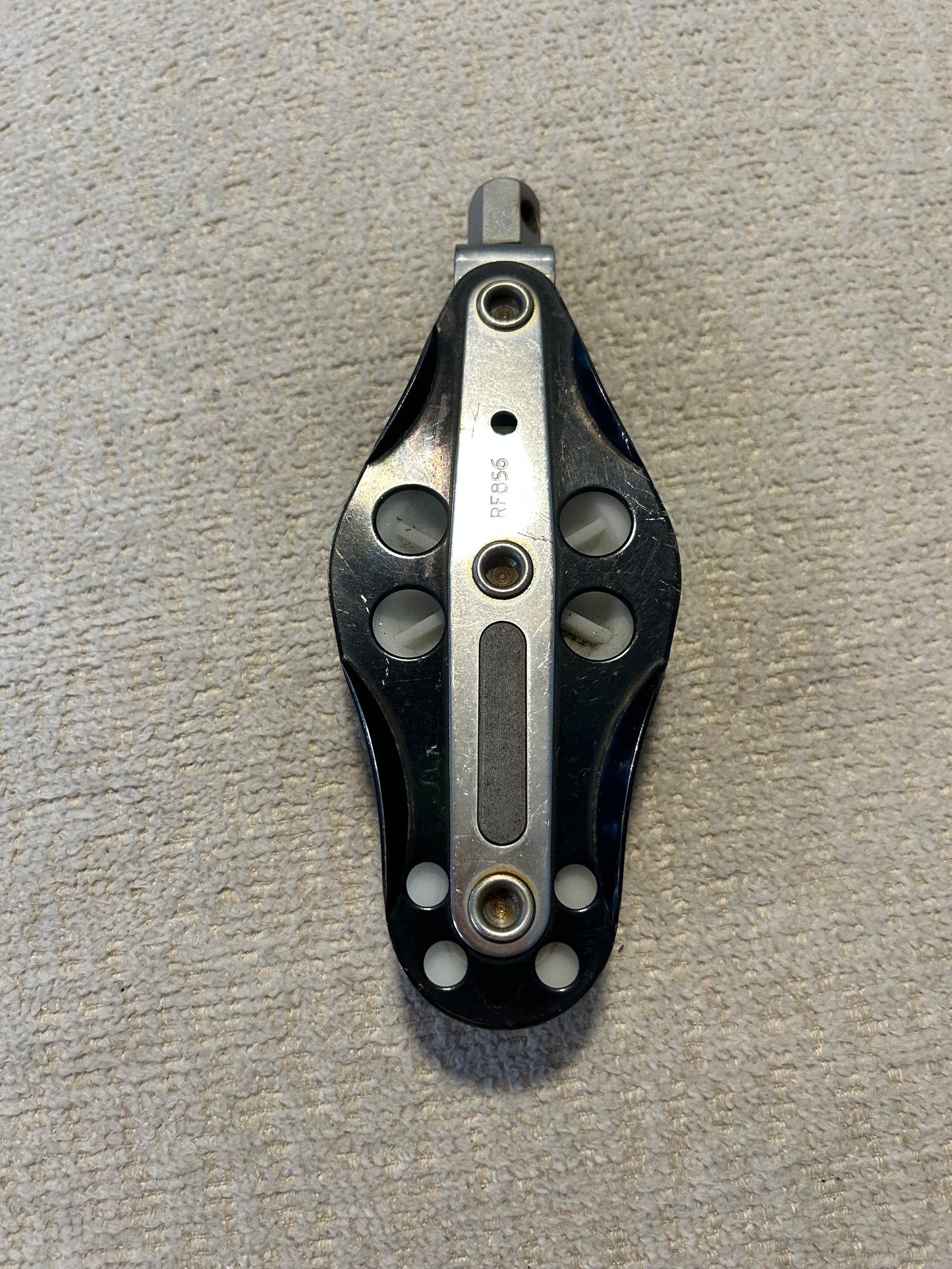 Ronstan RF856 Fiddle Block Pulley Universal Head 2-3/8” & 1-1/2” Sheaves