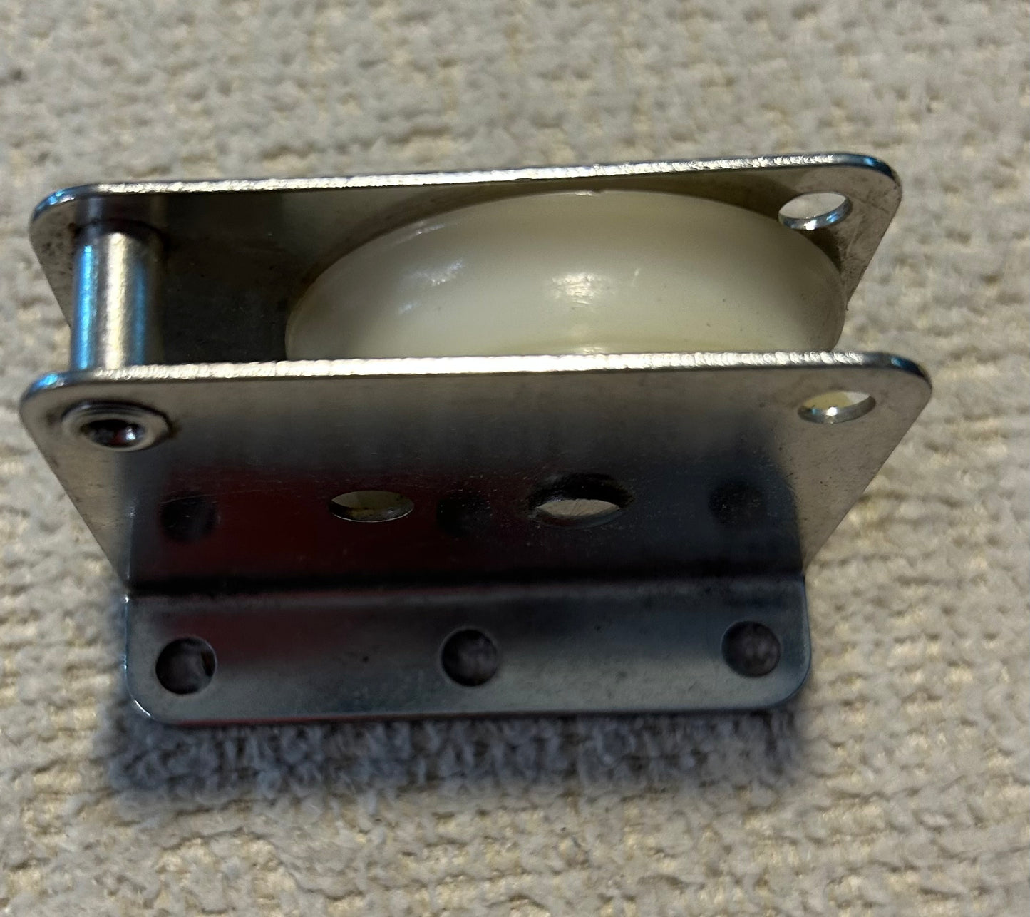 Vintage RF460 SS Fixed Deck Block 1-3/4” Sheave 1/2” Line