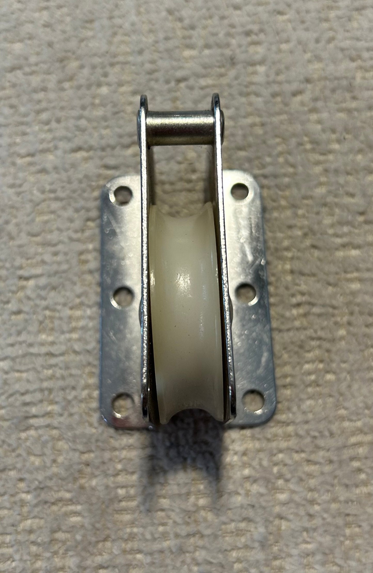 Vintage RF460 SS Fixed Deck Block 1-3/4” Sheave 1/2” Line