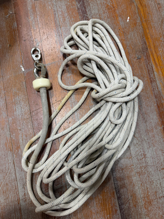 72.5' OF 1/2" Halyard Line With Gibb Shackle - Has Rub Area - Humphries IOR 42