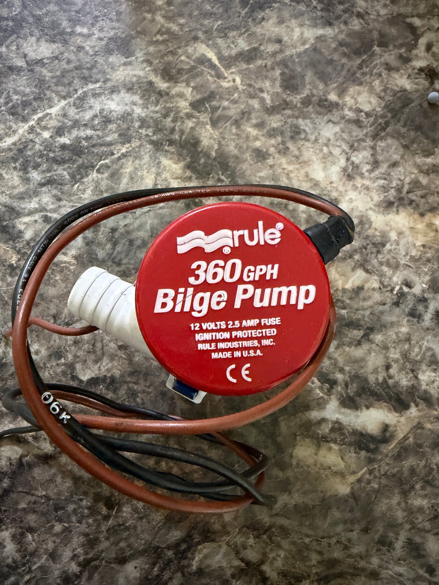 Rule 360GPH Bilge Pump - 12V