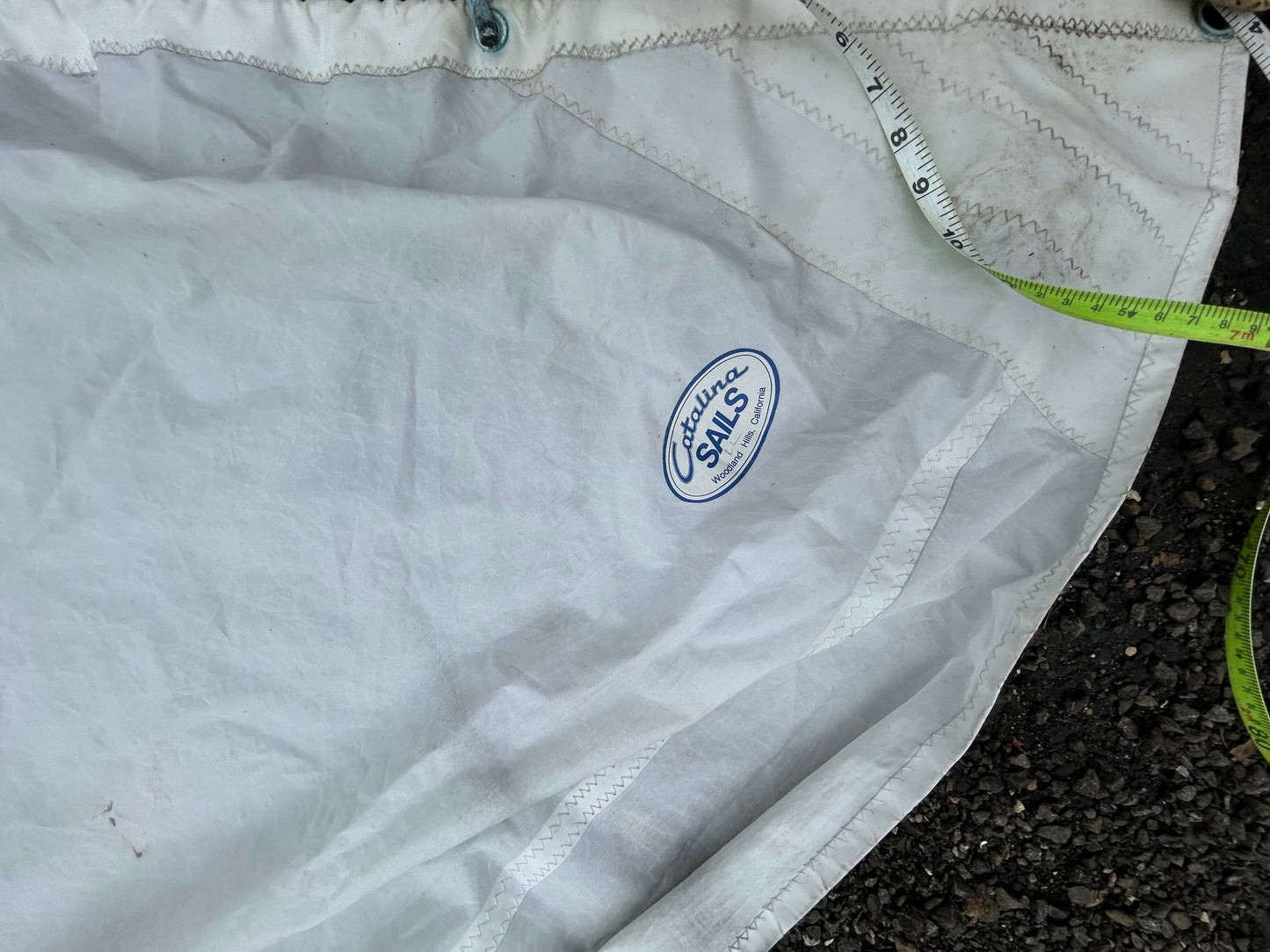 Catalina Dacron Jib Sail 24' 8" x 24' 4' x 13'