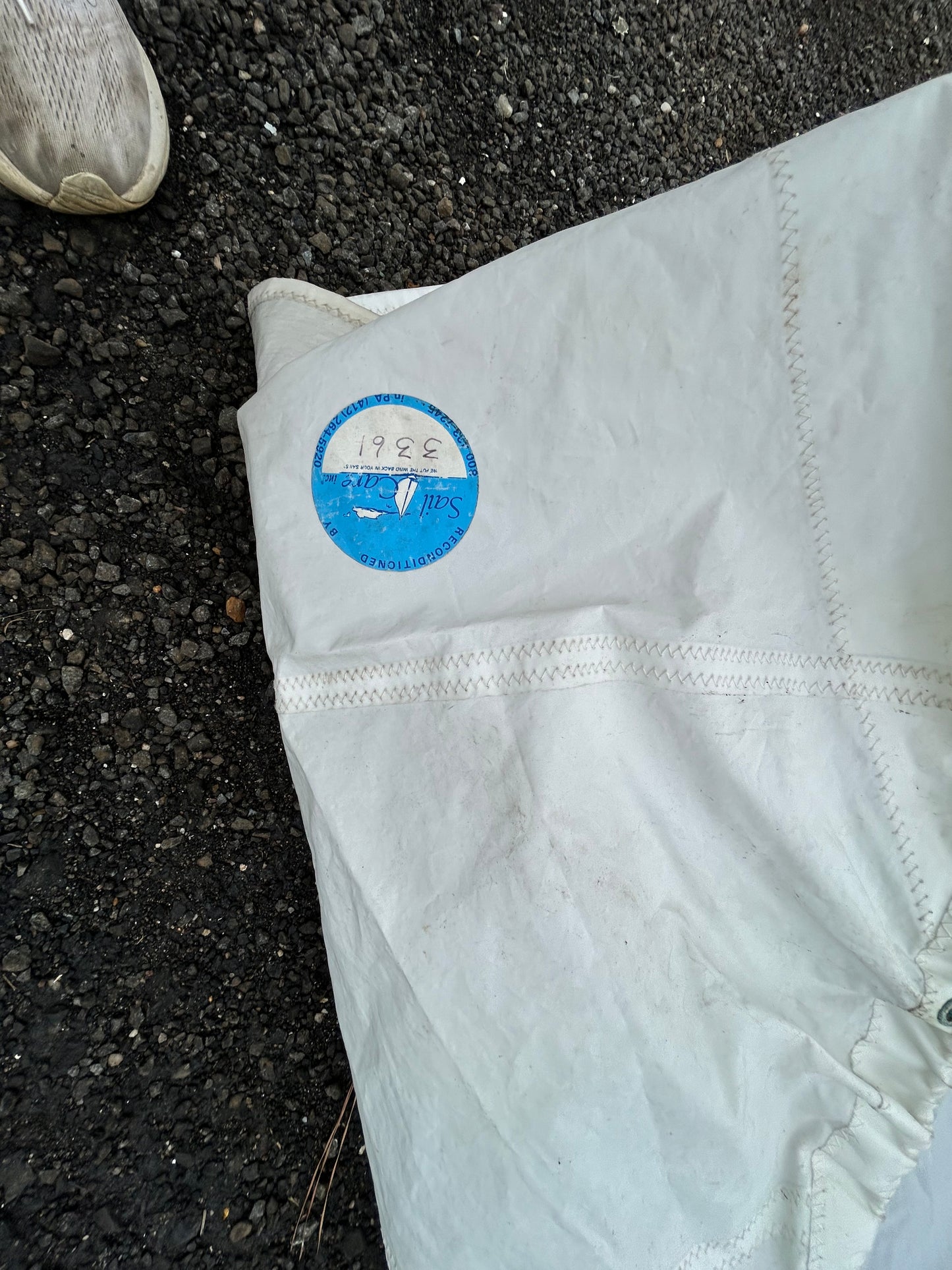 North Sails Mainsail 20’8” Luff x 10’9” Foot Reconditioned Sail w/ Bag Good Used