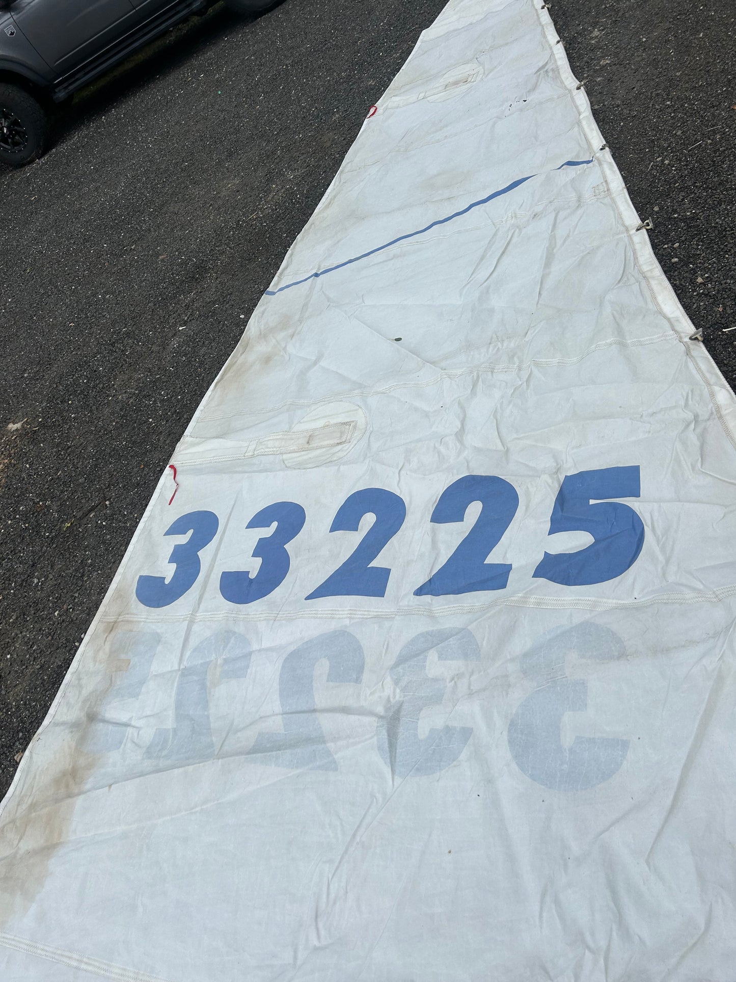 Horizon High Performance Mainsail 42’ Luff x 11’8” Foot Dacron Sail w/ 7/8” Slugs