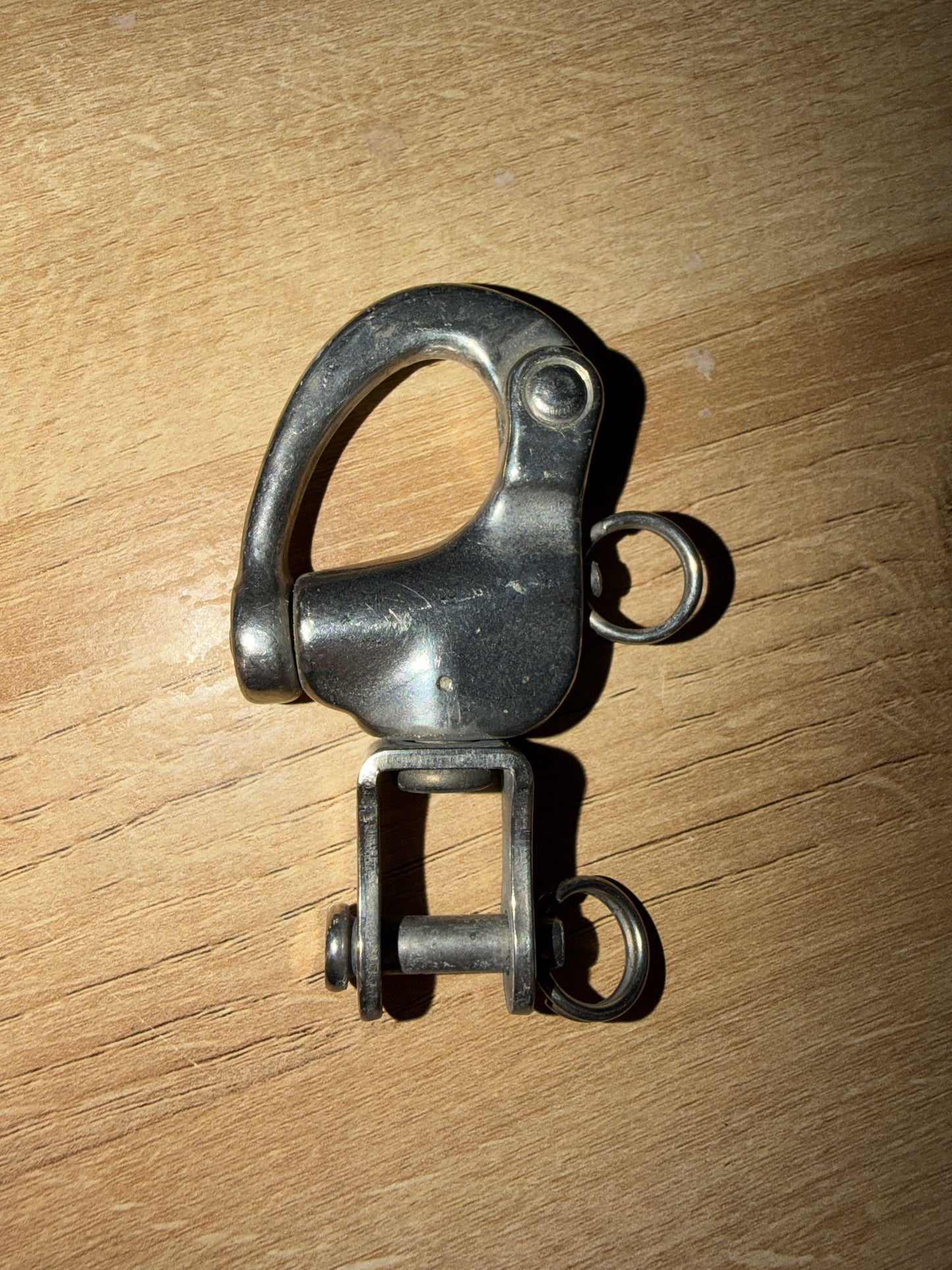 Stainless Steel Forked Bail Swivel Shackle - 1/2" Width