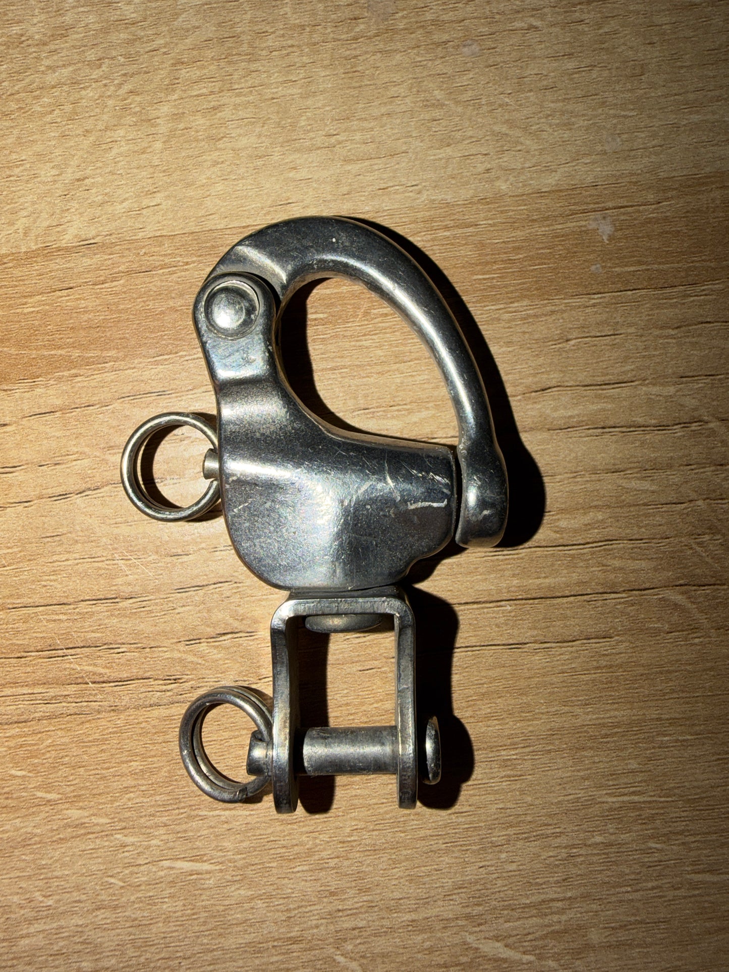 Stainless Steel Forked Bail Swivel Shackle - 1/2" Width