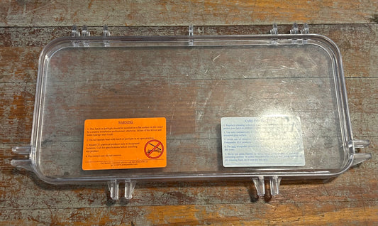 Beckson Marine Clear Acrylic Portlight / Porthole Replacement Lens 15-1/2” x 7-1/2”