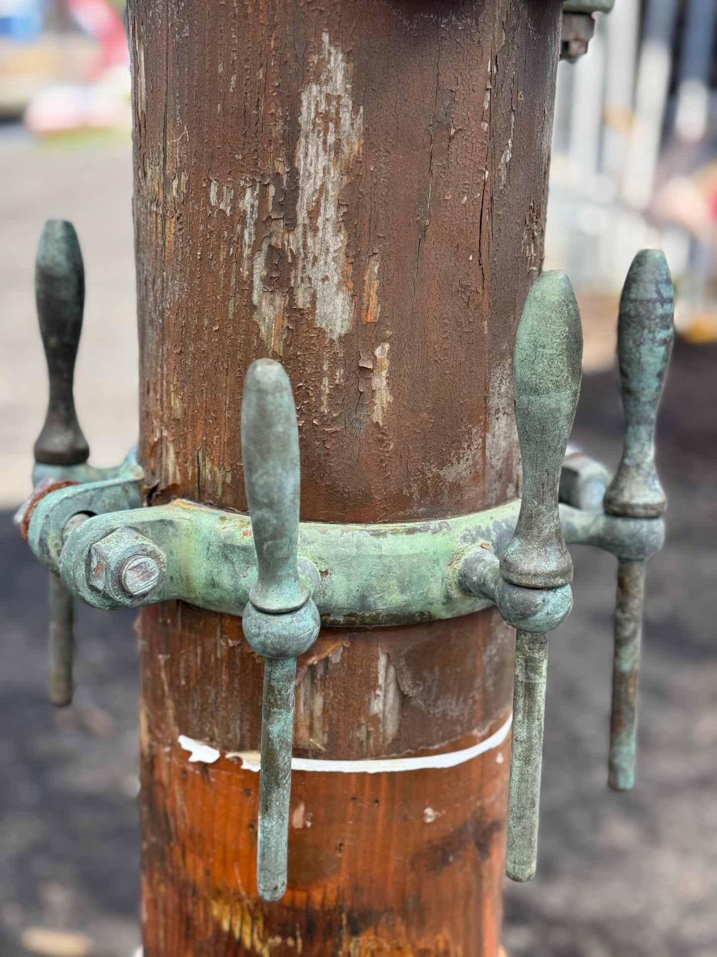 1930 Vintage Wood Mast Pieve with Bronze Rigging