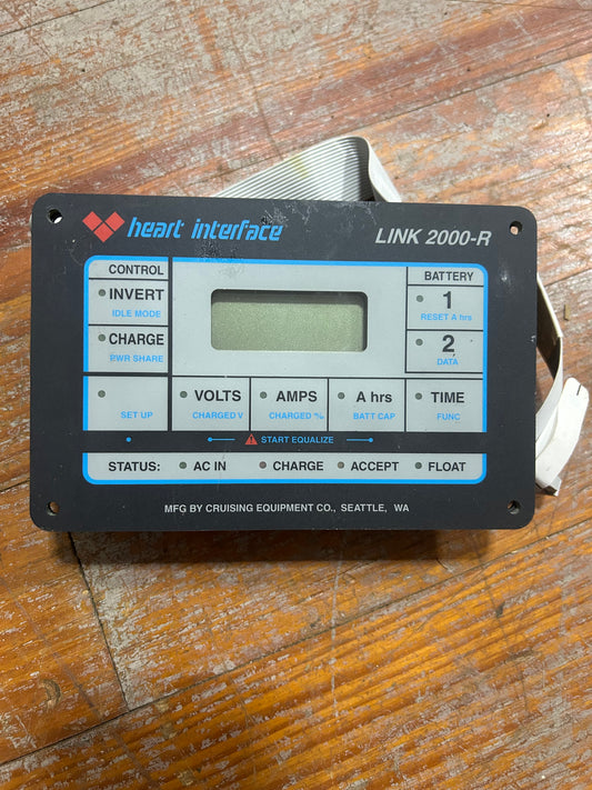Heart Interface LINK 2000-R Remote Battery Monitor Inverter Charger Panel