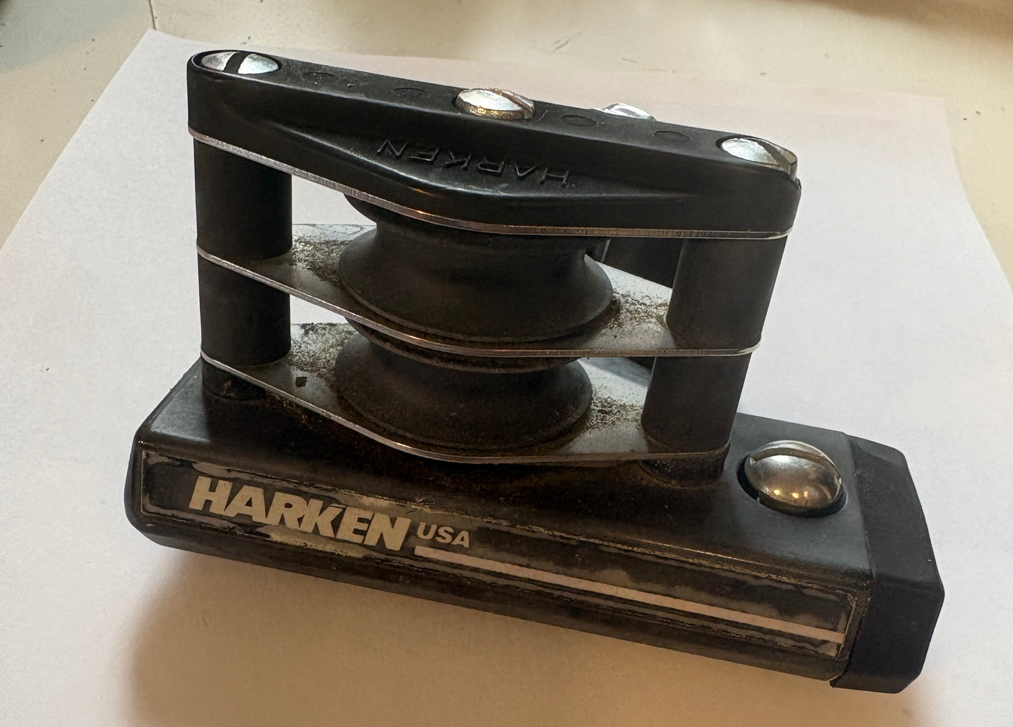 Harken Double Sheave With Cam Cleat - 1” Track / Traveler End Car