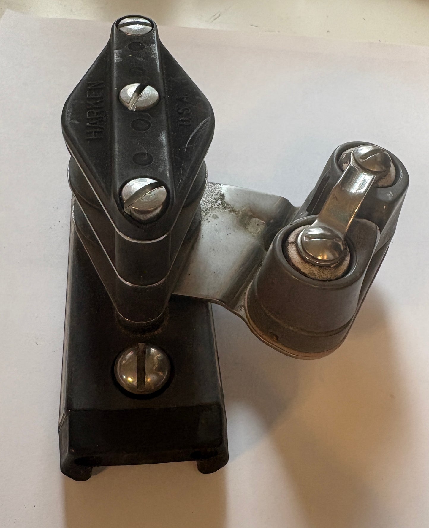 Harken Double Sheave With Cam Cleat - 1” Track / Traveler End Car