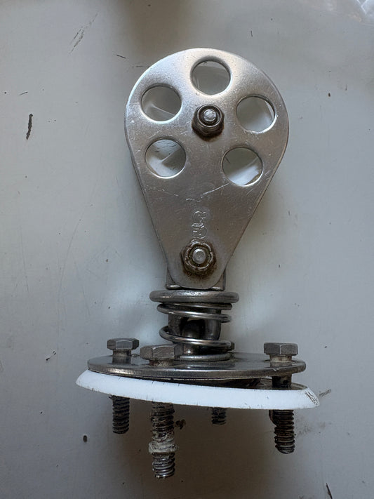Schaefer Spring Loaded Standing Block 2 1/4" Sheave and 1/2" Line