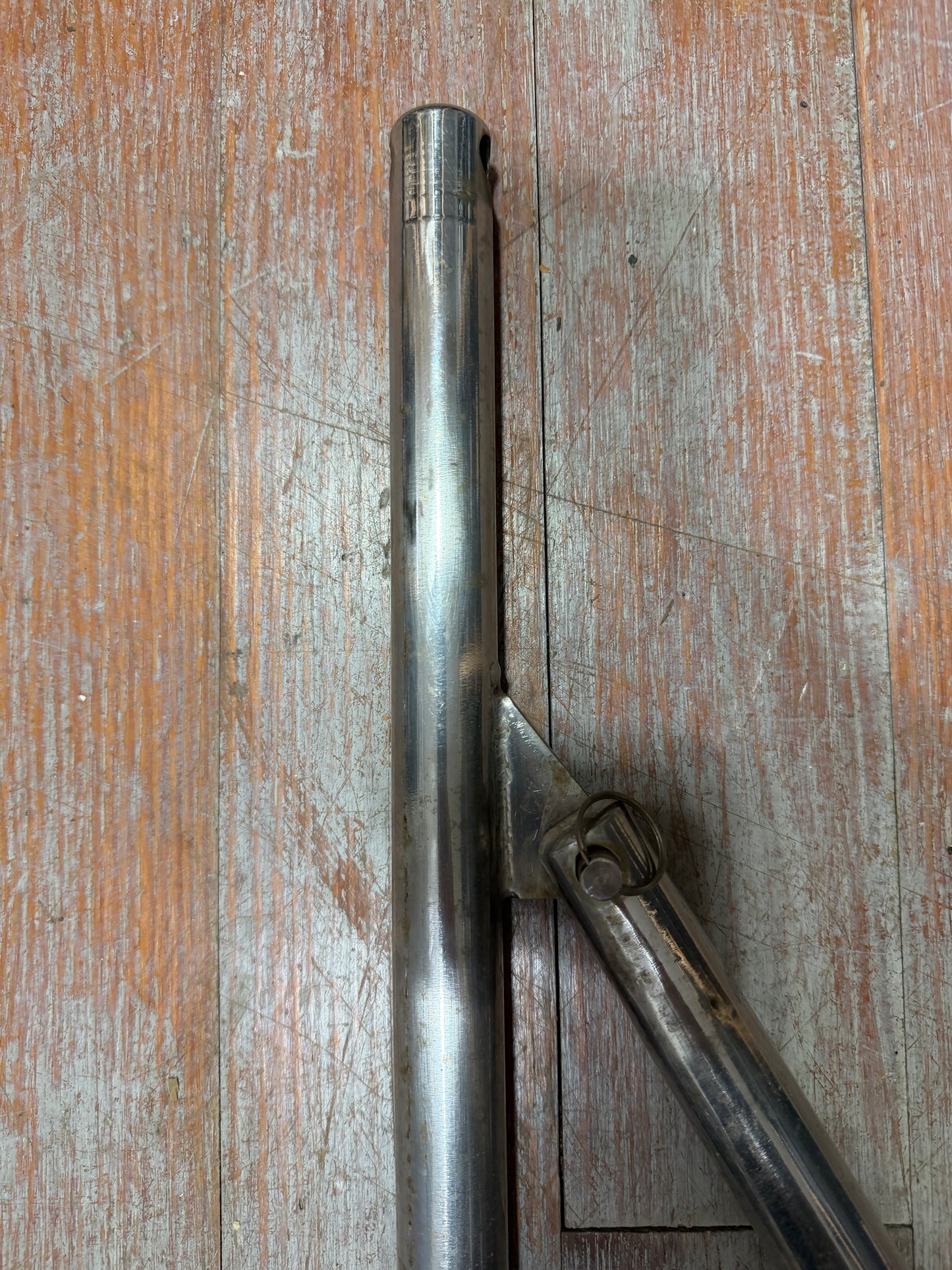 30 3/4" LONG - DOUBLE LIFELINE STAINLESS STEEL STANCHION GATE- NO BASE - RAFIKI 35