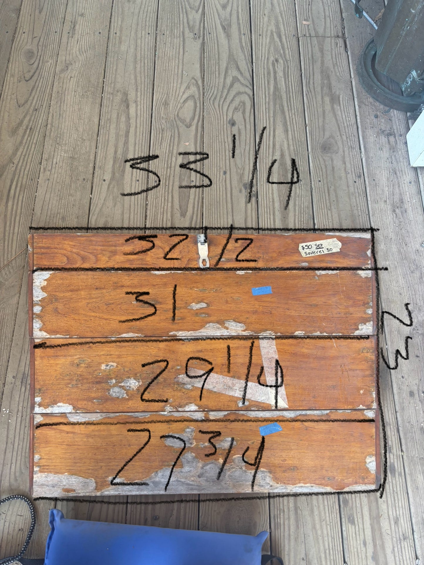Set of 4 Companionway Boards OFF Soverel 30 -- #26